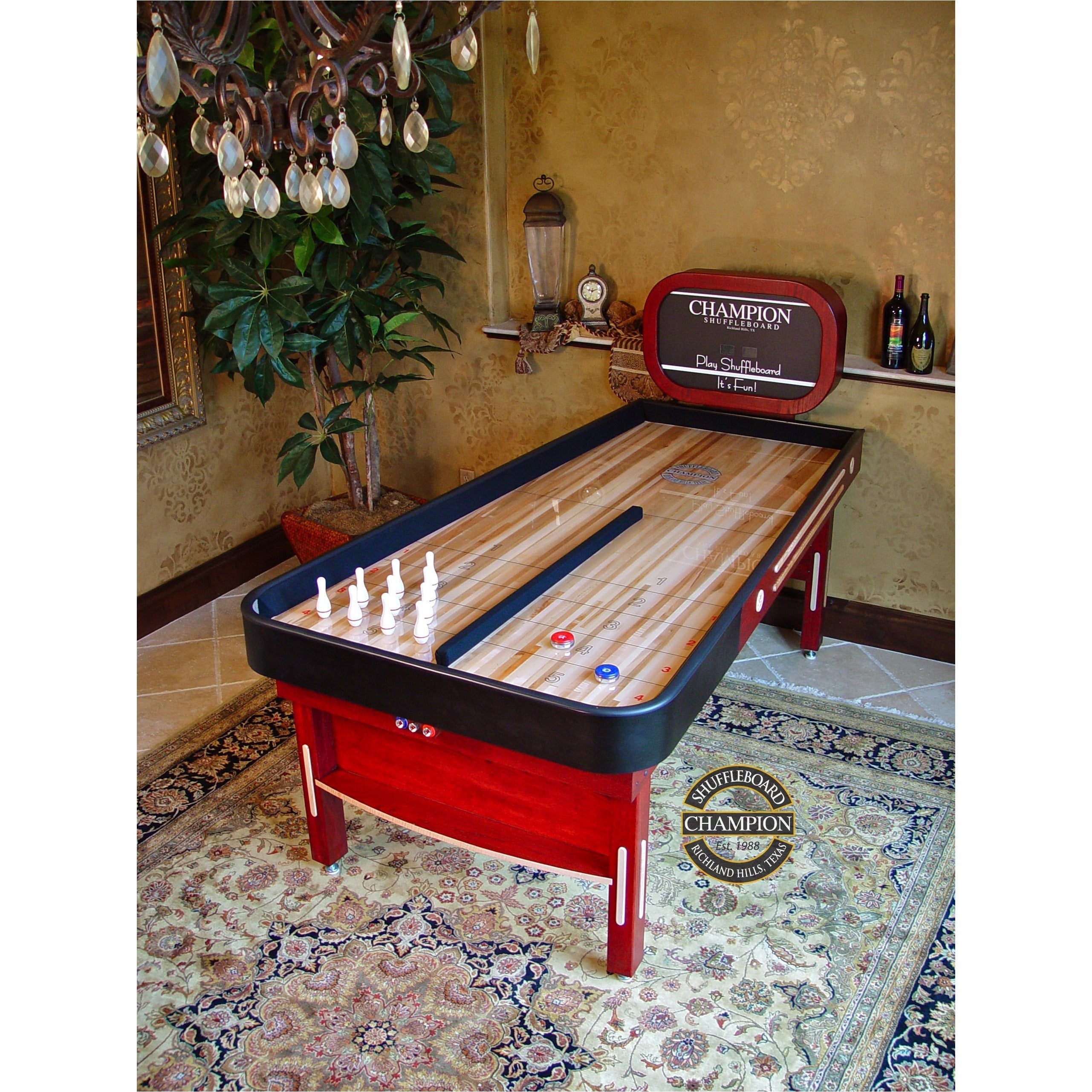Champion 7' Bank Shot Shuffleboard Table